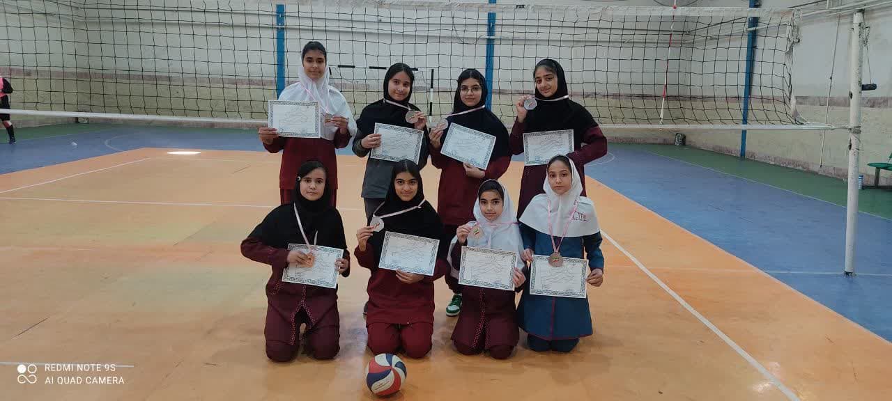 کسب مقام سوم والیبال